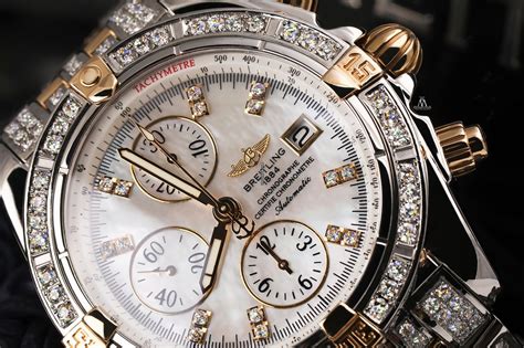 real diamond breitling|breitling diamond bezel for sale.